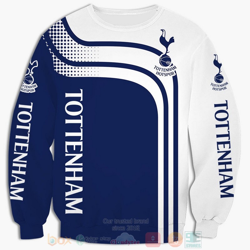 Tottenham Hotspur blue white 3D shirt hoodie 1 2 3 4 5 6 7 8 9 10 11 12 13 14 15