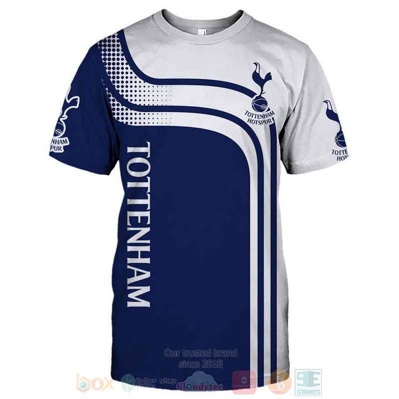 Tottenham Hotspur blue white 3D shirt hoodie 1 2 3 4 5 6 7 8 9 10 11 12 13 14 15 16 17 18 19 20 21