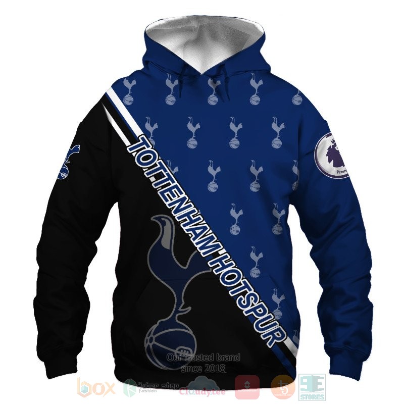 Tottenham Hotspur logo black blue 3D shirt hoodie