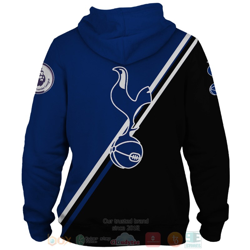 Tottenham Hotspur logo black blue 3D shirt hoodie 1