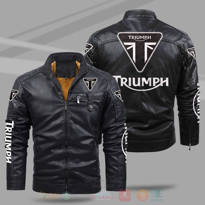 Triumph Motorcycles Fleece Leather Jacket
