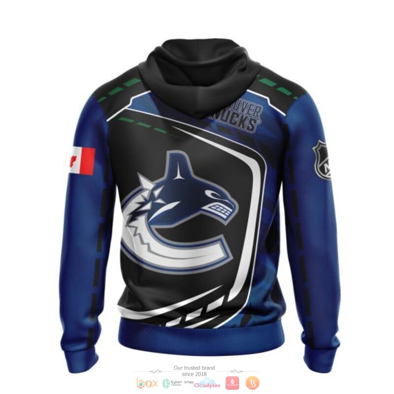 Vancouver Canucks NHL black blue 3D shirt hoodie 1 2