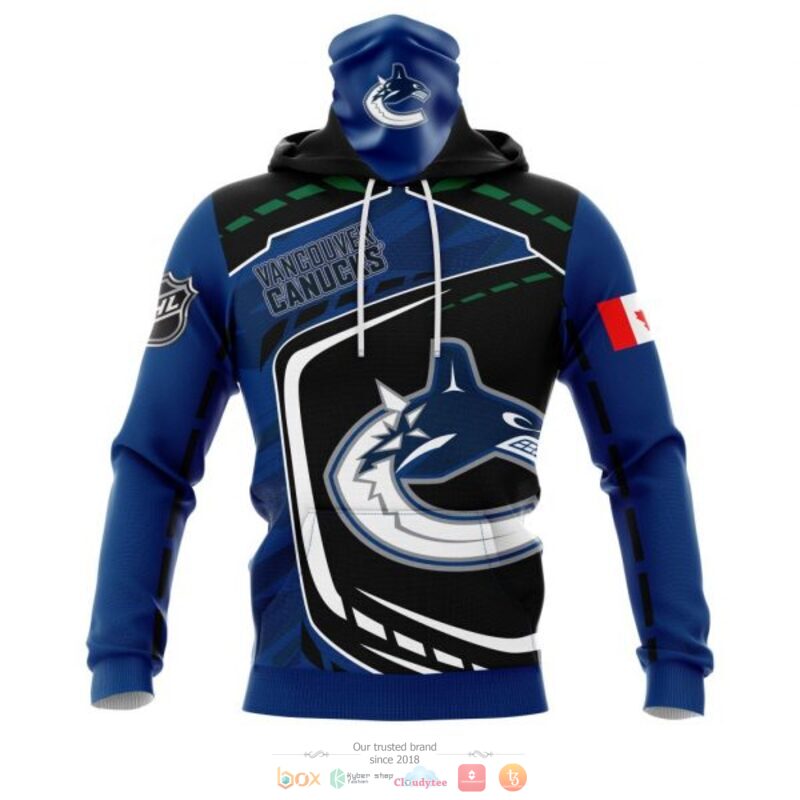 Vancouver Canucks NHL black blue 3D shirt hoodie 1 2 3