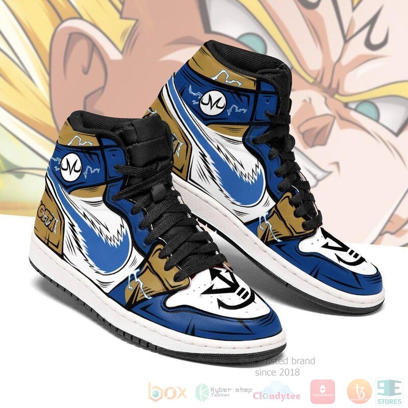 Vegeta Sneakers Custom Anime Dragon Ball Air Jordan High Top Shoes
