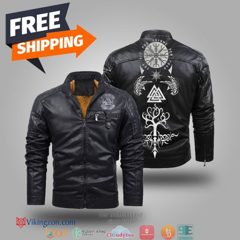 Viking Tree Of Life Sons Of Odin Fleece Trend Leather Jacket