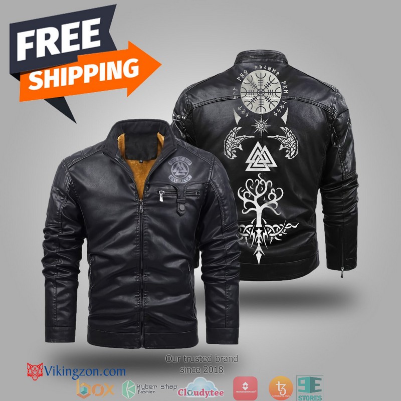 Viking Tree Of Life Sons Of Odin Fleece Trend Leather Jacket
