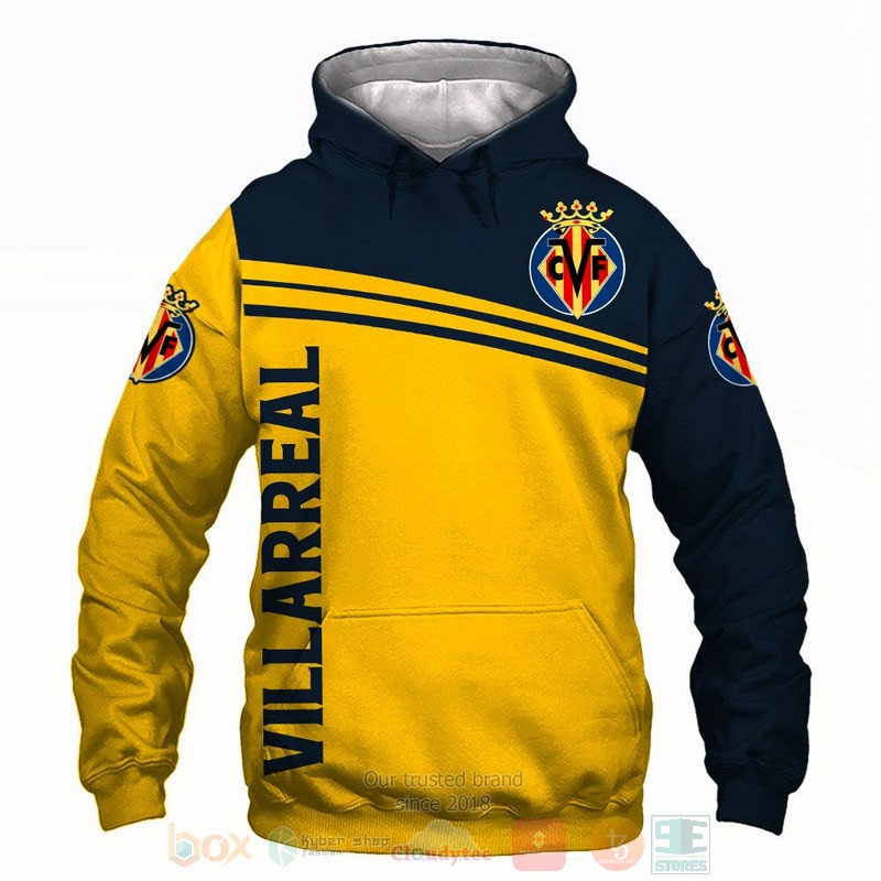 Villarreal yellow blue 3D shirt hoodie
