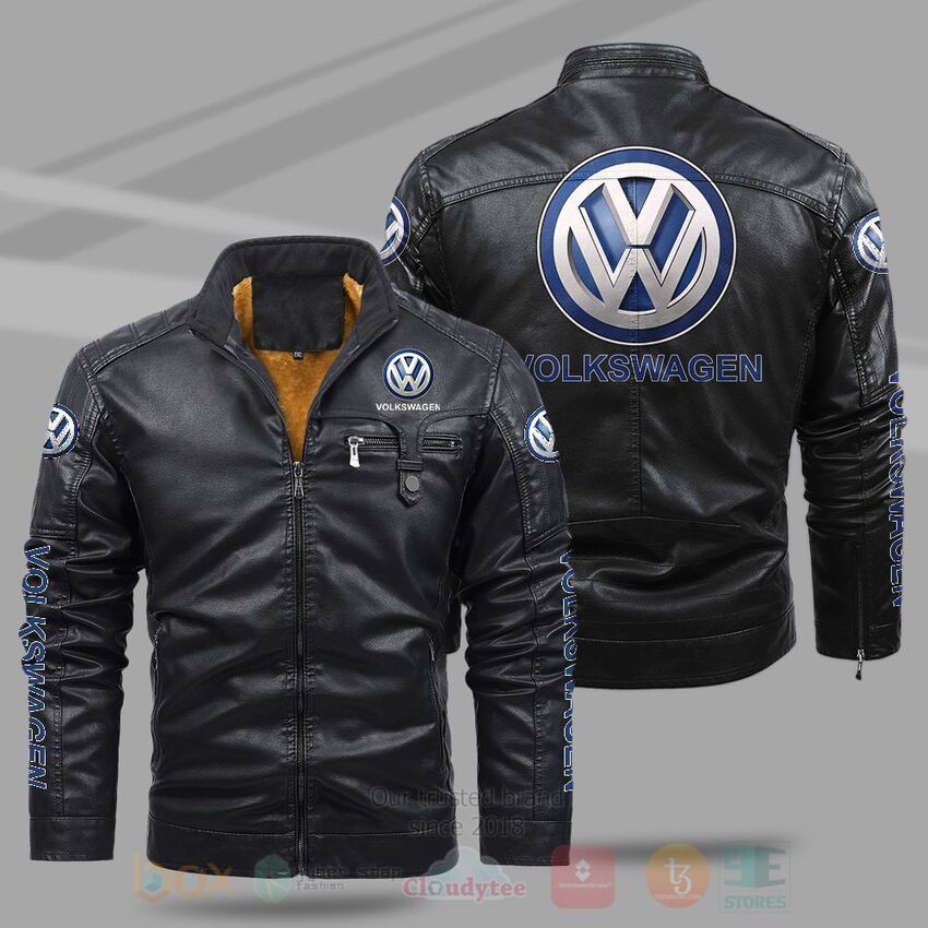 Volkswagen Fleece Leather Jacket