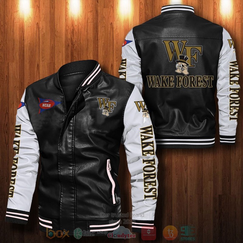 Wake Forest Demon Deacons Leather Bomber Jacket