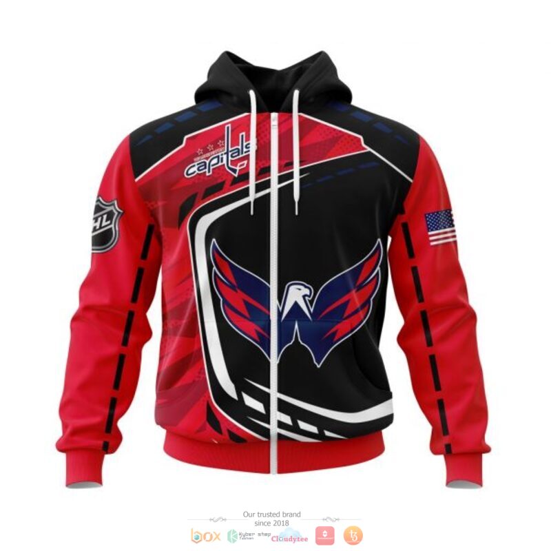Washington Capitals NHL black red 3D shirt hoodie 1