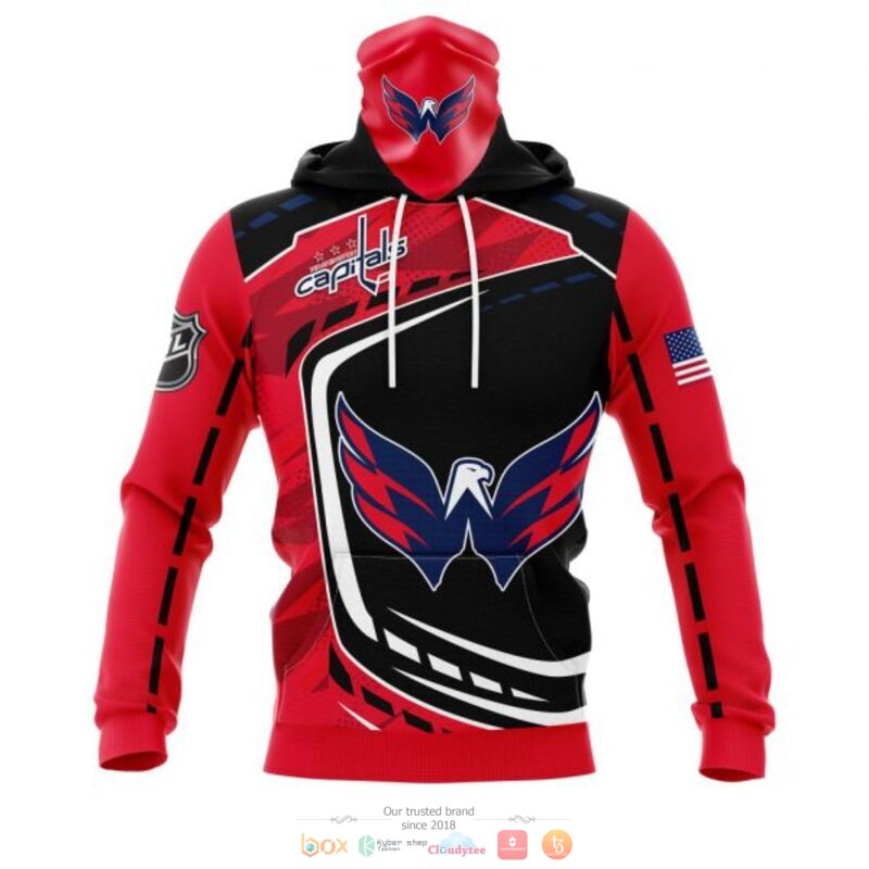 Washington Capitals NHL black red 3D shirt hoodie 1 2 3