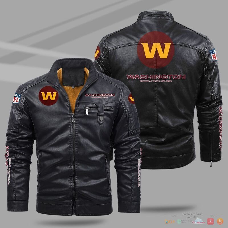 Washington Commanders NFL Trend Fleece Leather Jacket