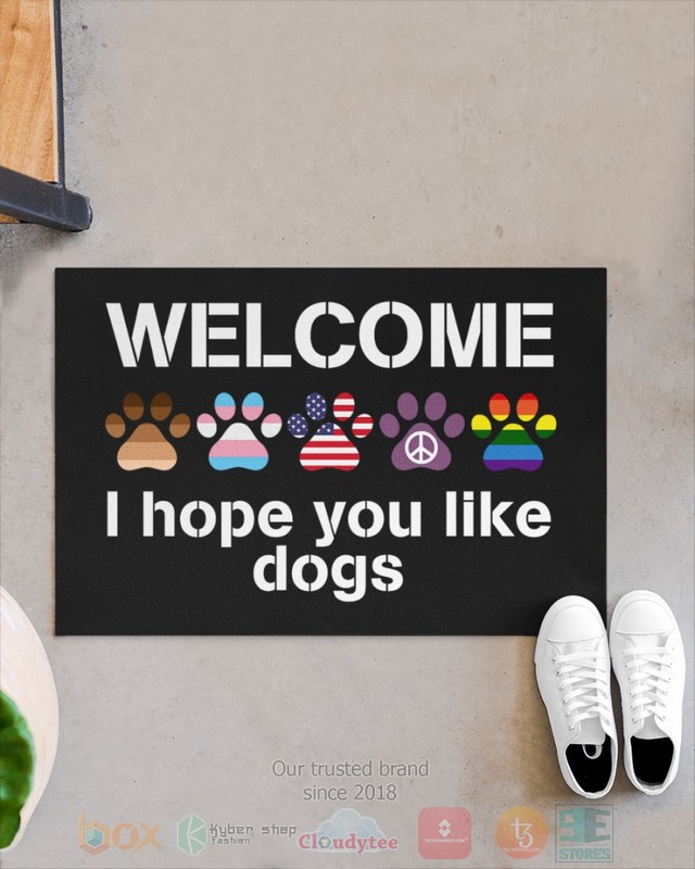 Welcome I hope you like dogs doormat 1 2 3