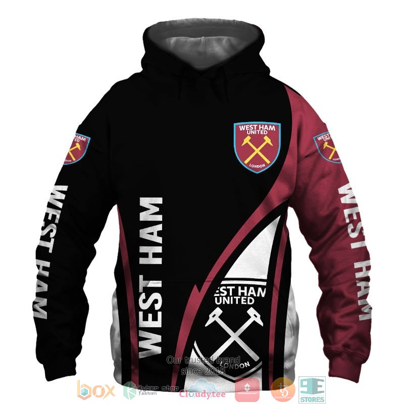 West Ham London 3d shirt hoodie