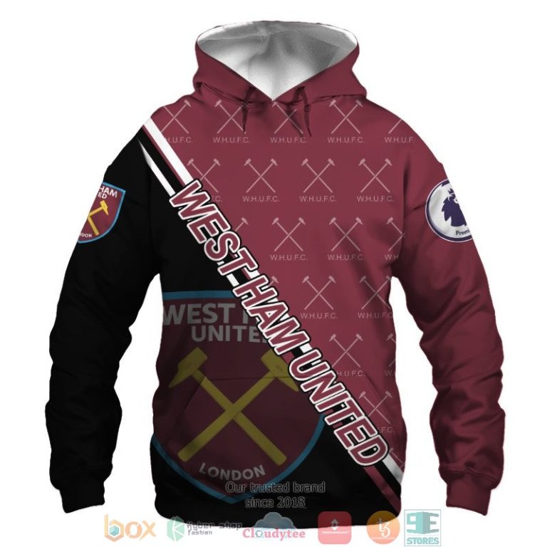 West Ham United 3d shirt hoodie