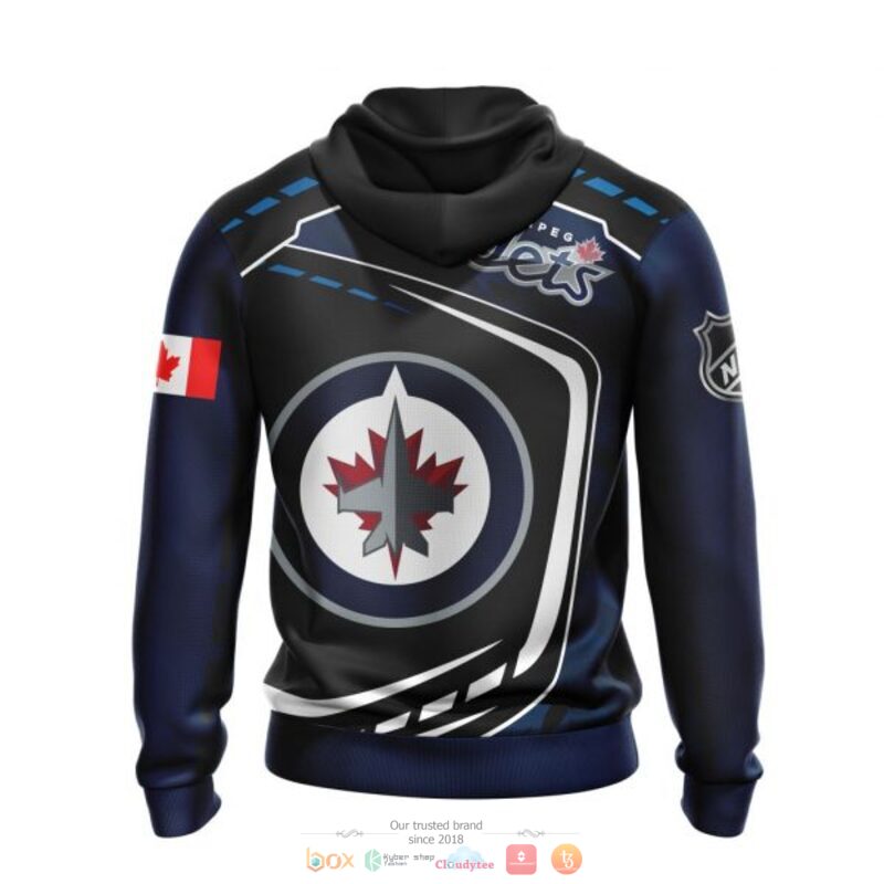 Winnipeg Jets NHL black blue 3D shirt hoodie 1 2