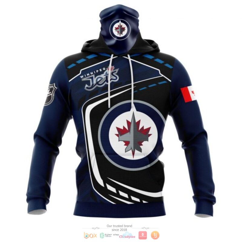 Winnipeg Jets NHL black blue 3D shirt hoodie 1 2 3