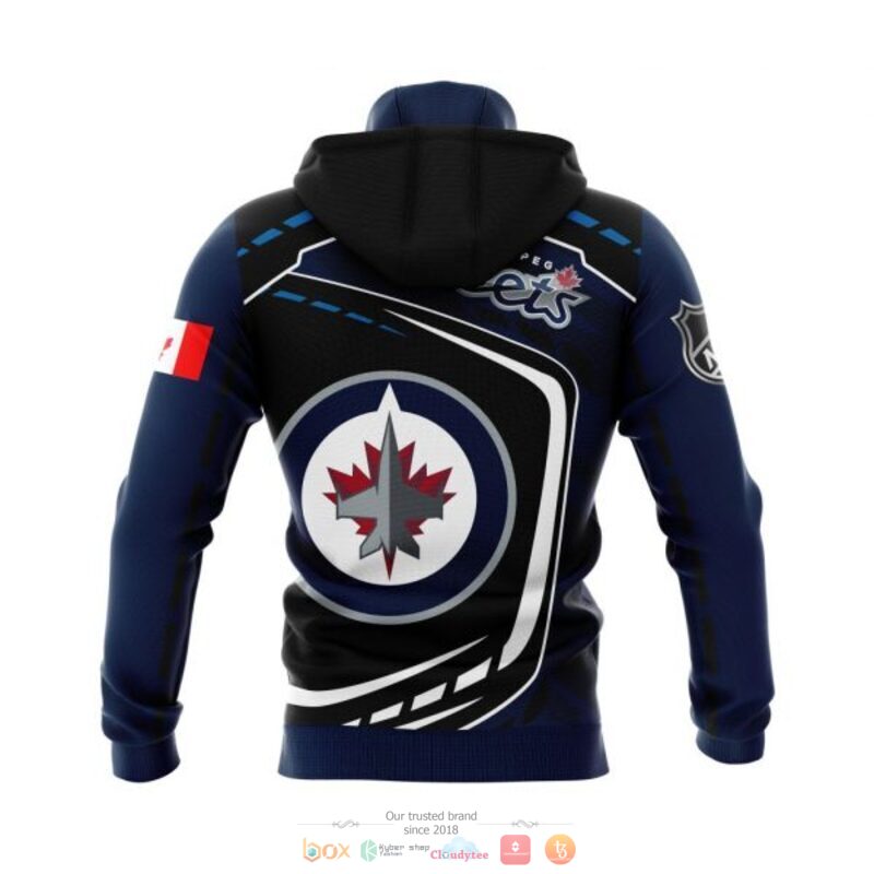 Winnipeg Jets NHL black blue 3D shirt hoodie 1 2 3 4
