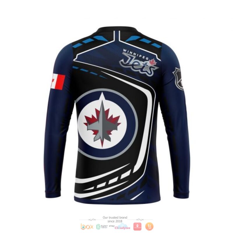 Winnipeg Jets NHL black blue 3D shirt hoodie 1 2 3 4 5 6