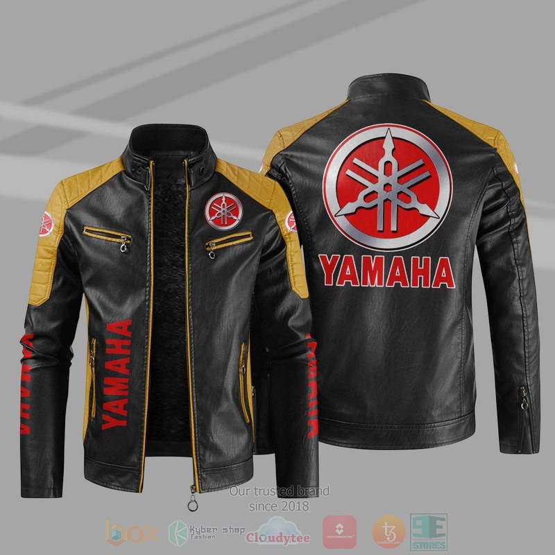 Yamaha Block Leather Jacket 1