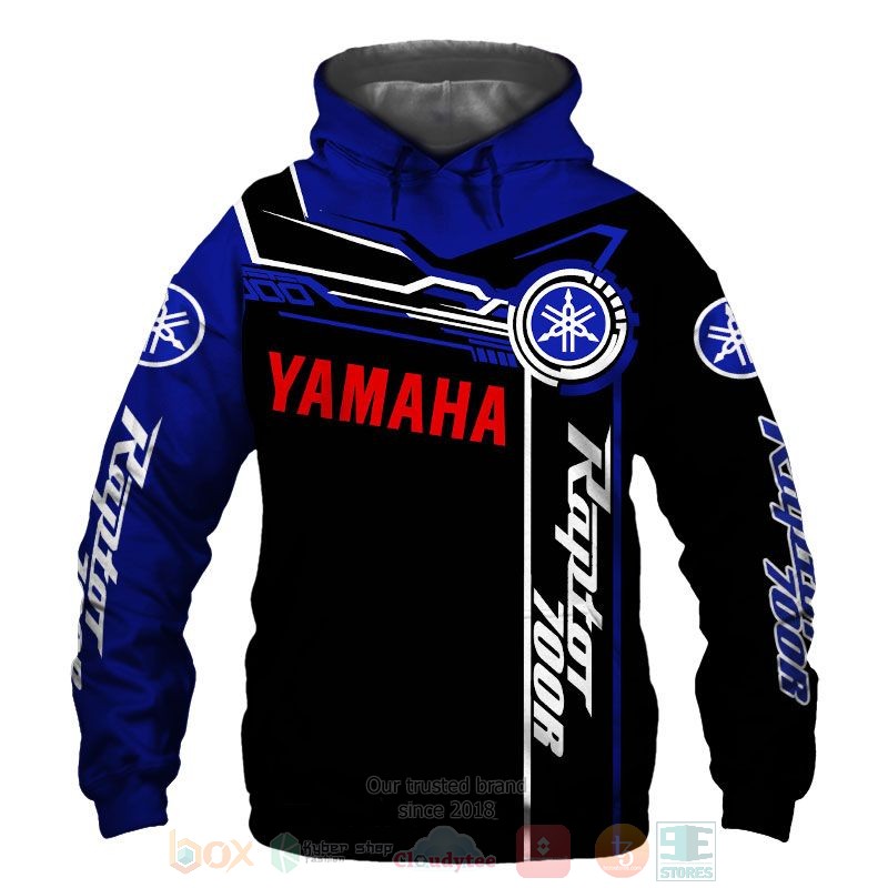 Yamaha Raptor 700r blue black 3D shirt hoodie