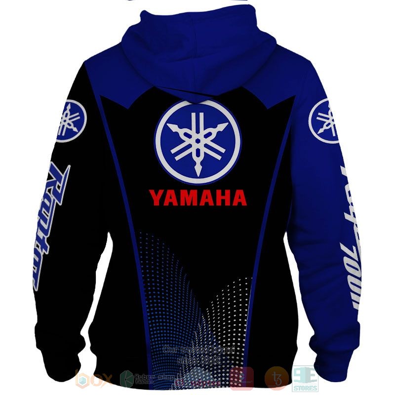 Yamaha Raptor 700r blue black 3D shirt hoodie 1