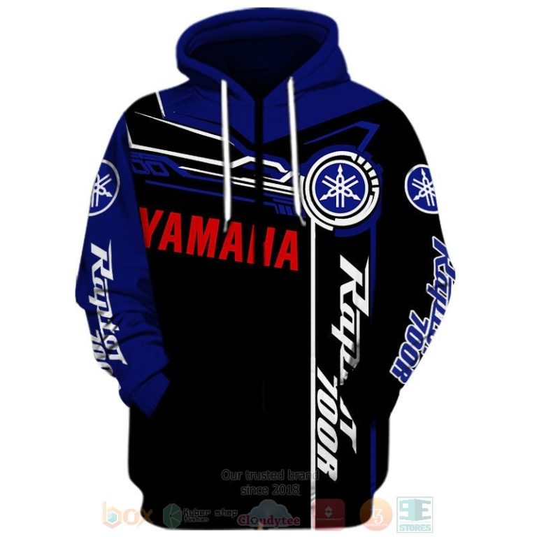 Yamaha Raptor 700r blue black 3D shirt hoodie 1 2