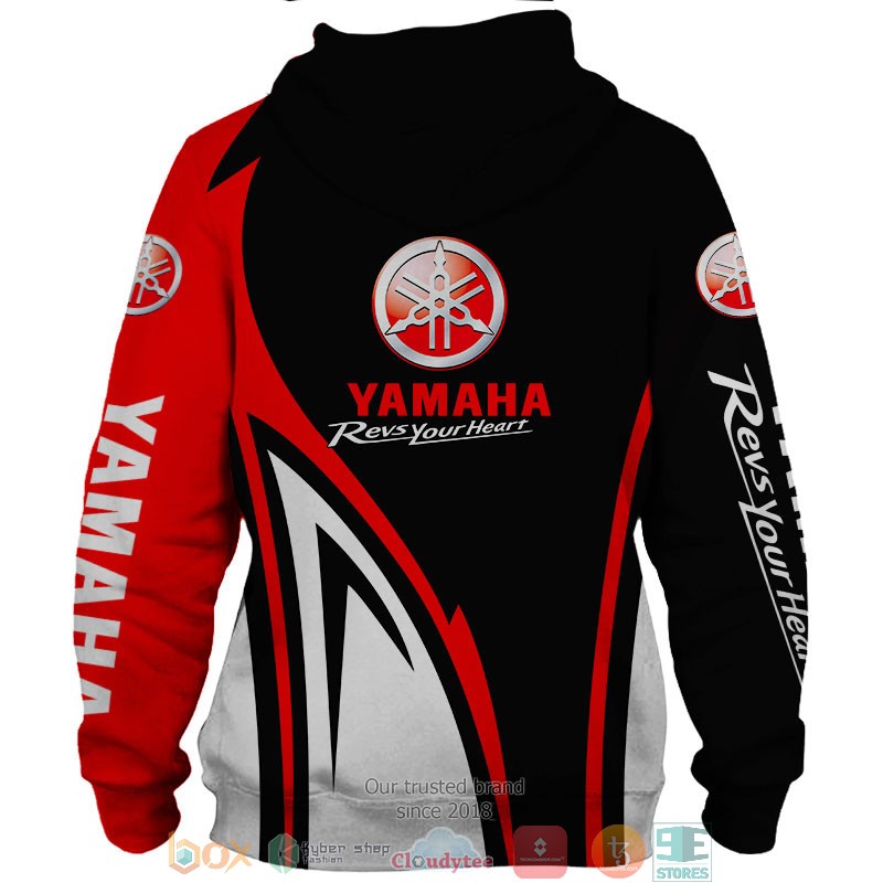 Yamaha Revs Your heart Skull 3d shirt hoodie 1
