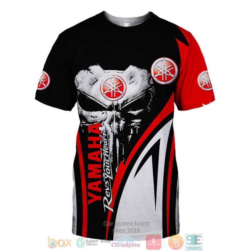 Yamaha Revs Your heart Skull 3d shirt hoodie 1 2 3 4 5 6 7 8 9