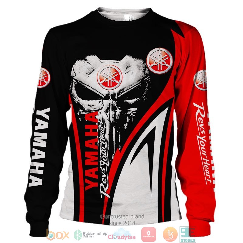 Yamaha Revs Your heart Skull 3d shirt hoodie 1 2 3 4 5 6 7 8 9 10 11 12 13 14 15