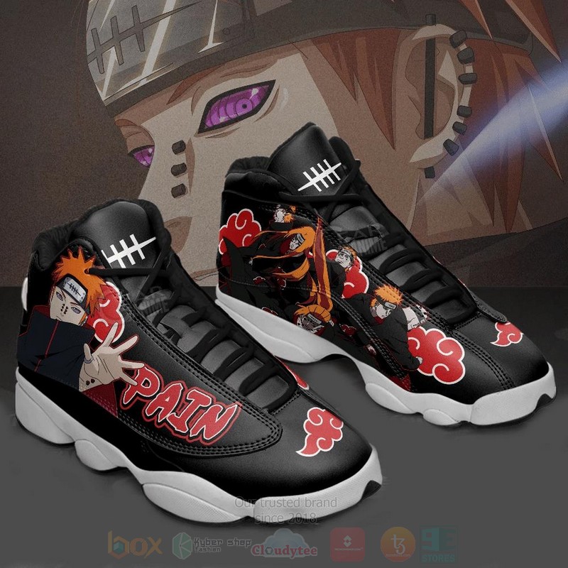Akatsuki Pain Naruto Custom Anime Air Jordan 13 Shoes