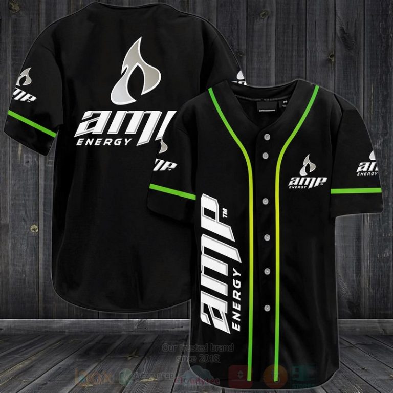 Amp Energy Baseball Jersey Shirt