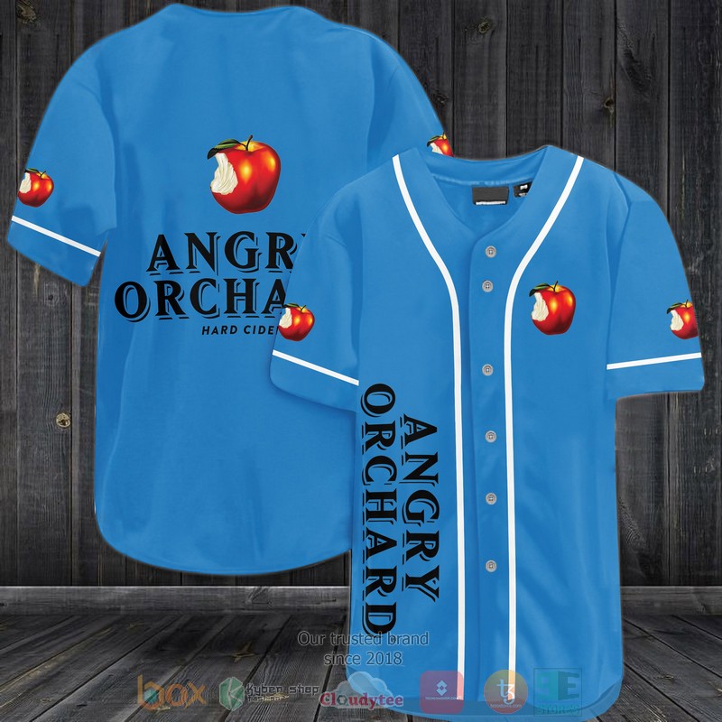 Angry Orchard Hard Cider blue Baseball Jersey