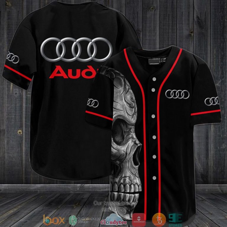 Audi Skull Jersey Baseball Shirt