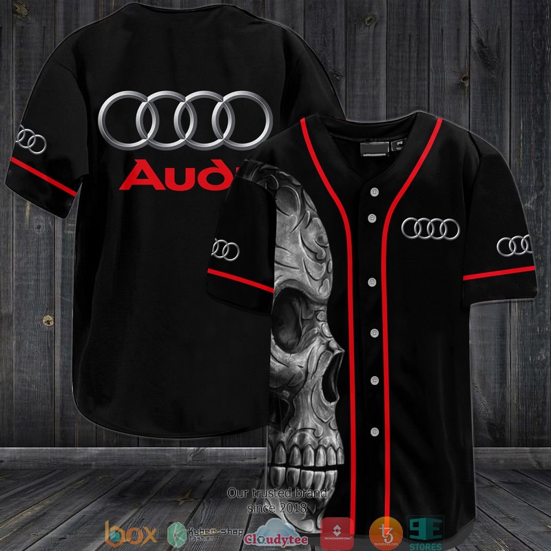 Audi Skull Jersey Baseball Shirt