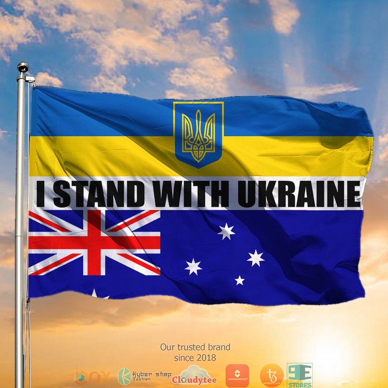 Australia I Stand With Ukraine Flag