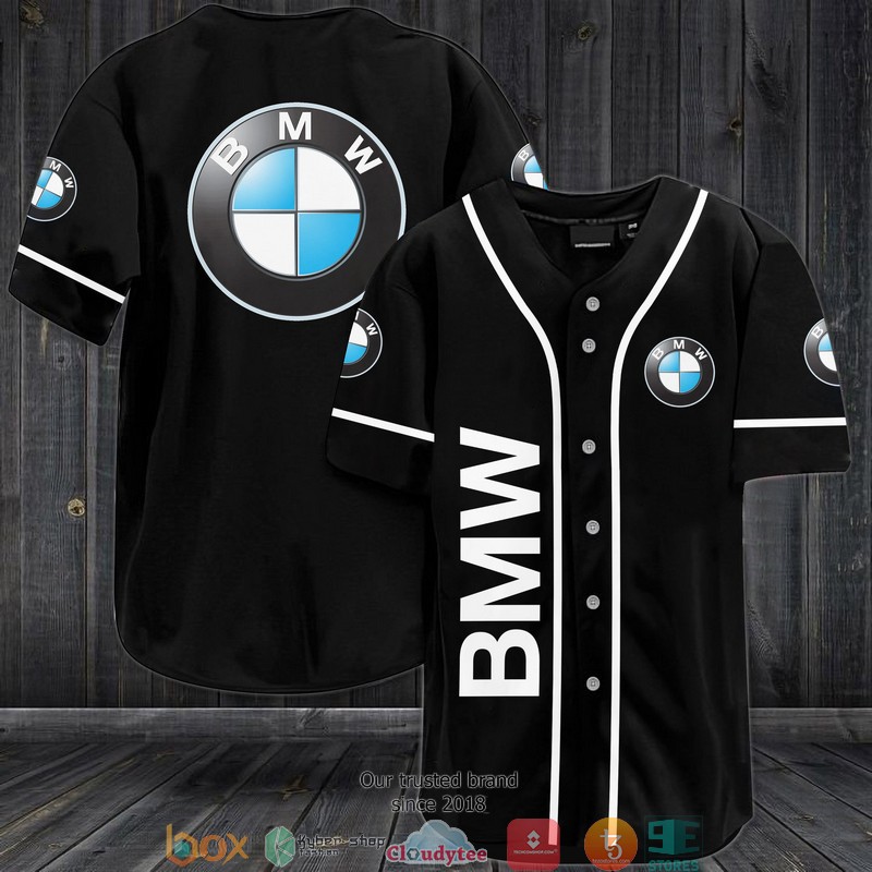 BMW Black Jersey Baseball Shirt