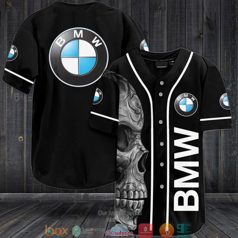 BMW Skull Jersey Baseball Shirt