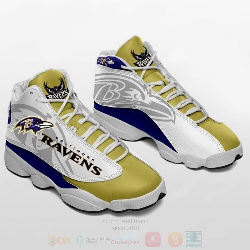 Baltimore Ravens NFL Football Team Air Jordan 13 Shoes