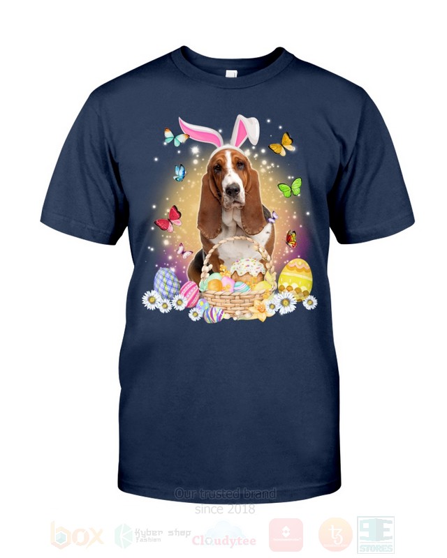 Basset Hound Easter Bunny Butterfly 2D Hoodie Shirt 1 2 3 4 5 6 7 8