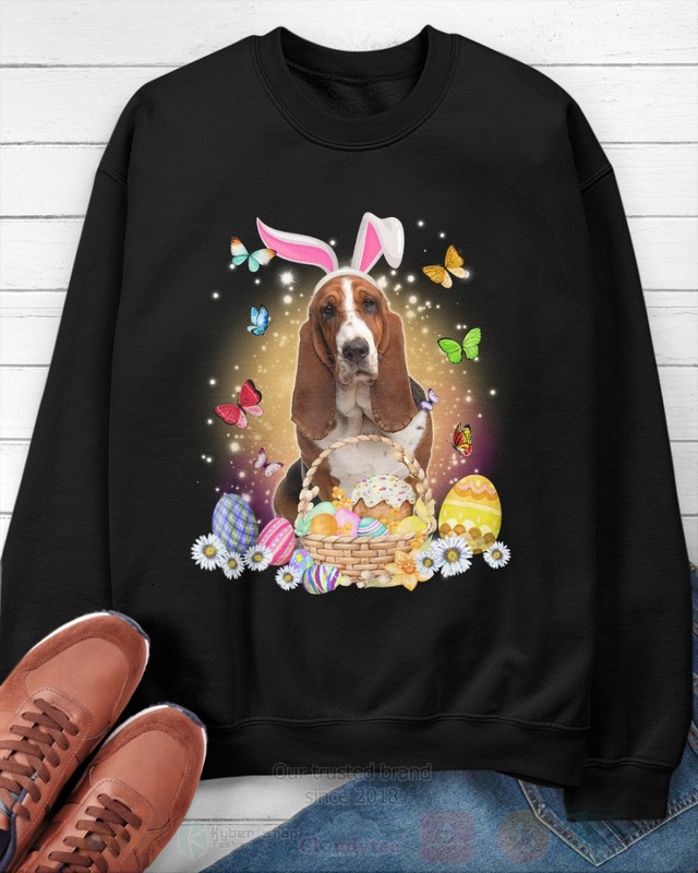 Basset Hound Easter Bunny Butterfly 2D Hoodie Shirt 1 2 3 4 5 6 7 8 9 10 11 12 13 14