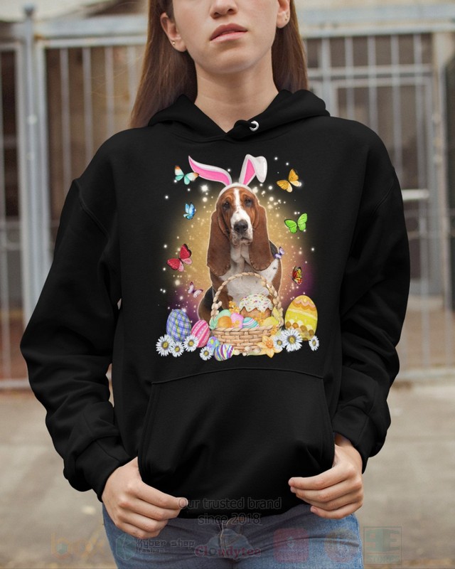 Basset Hound Easter Bunny Butterfly 2D Hoodie Shirt 1 2 3 4 5 6 7 8 9 10 11 12 13 14 15 16 17 18