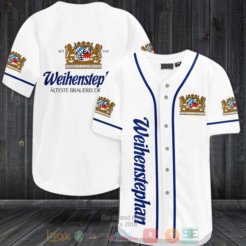 Bayerische Staatsbrauerei Weihenstephan white Baseball Jersey
