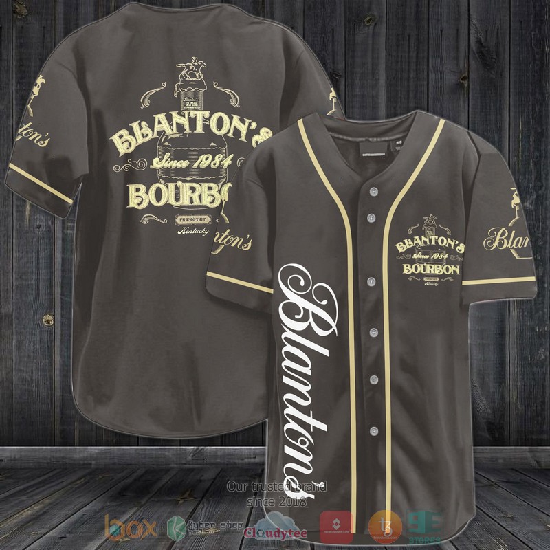 Blantons Bourbon dark grey Baseball Jersey