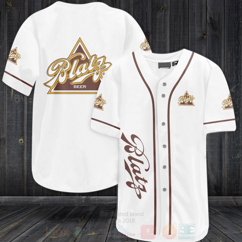 Blatz Beer Baseball Jersey Shirt