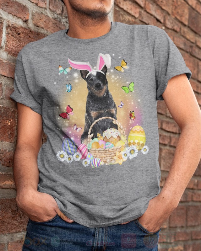 Blue Heeler Easter Bunny Butterfly 2D Hoodie Shirt 1 2 3