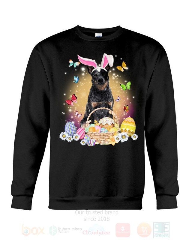 Blue Heeler Easter Bunny Butterfly 2D Hoodie Shirt 1 2 3 4 5 6 7 8 9 10 11 12