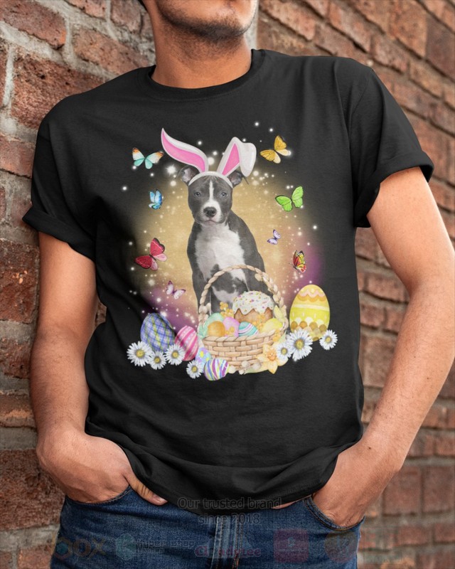 Blue Nose Pitbull Easter Bunny Butterfly 2D Hoodie Shirt 1 2 3 4 5 6 7
