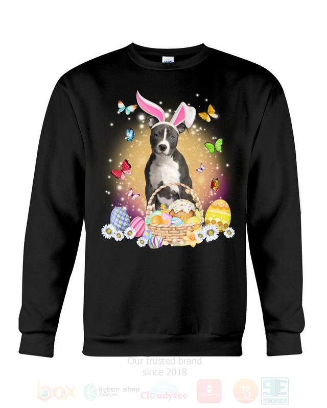 Blue Nose Pitbull Easter Bunny Butterfly 2D Hoodie Shirt 1 2 3 4 5 6 7 8 9 10 11 12