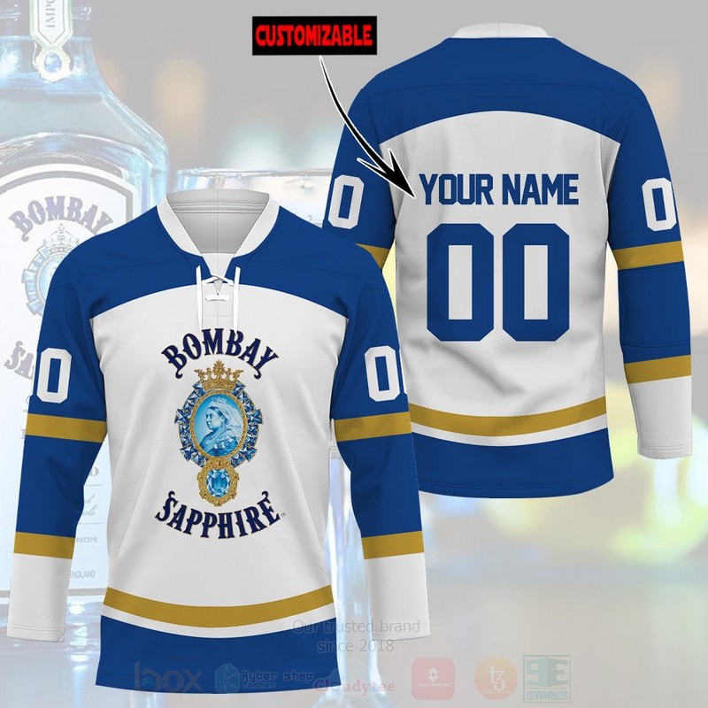 Bombay Sapphire Personalized Hockey Jersey Shirt